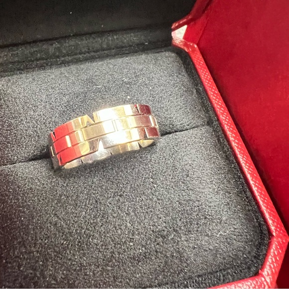 Size 10.5 Cartier TANK FRANÇAISE RING 18k White Gold - Picture 6 of 6